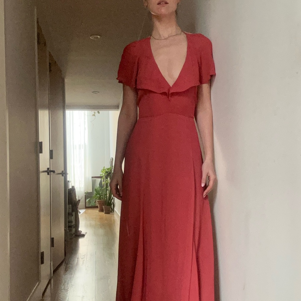 Reformation Red Maxi Dress